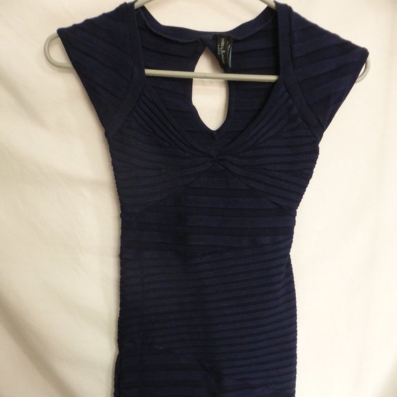 GUESS, xs, extra small, navy striped dress, GUC